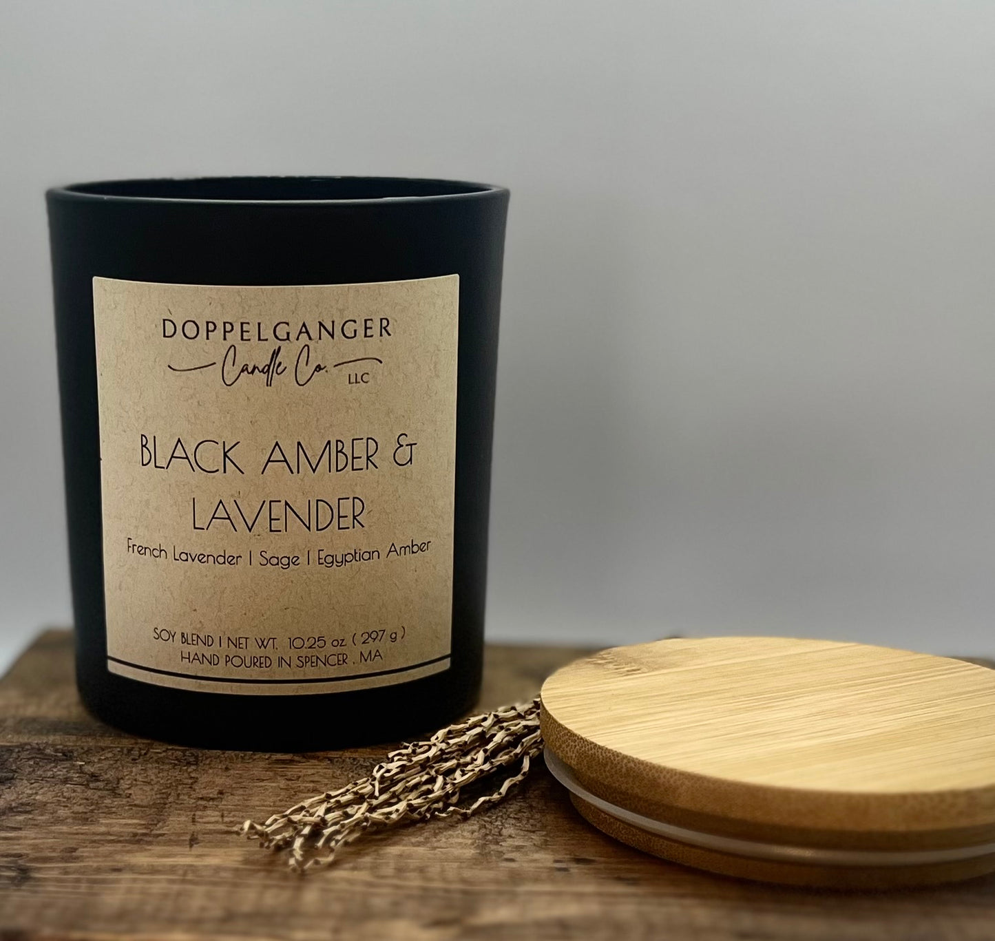 Black Amber & Lavender Candle